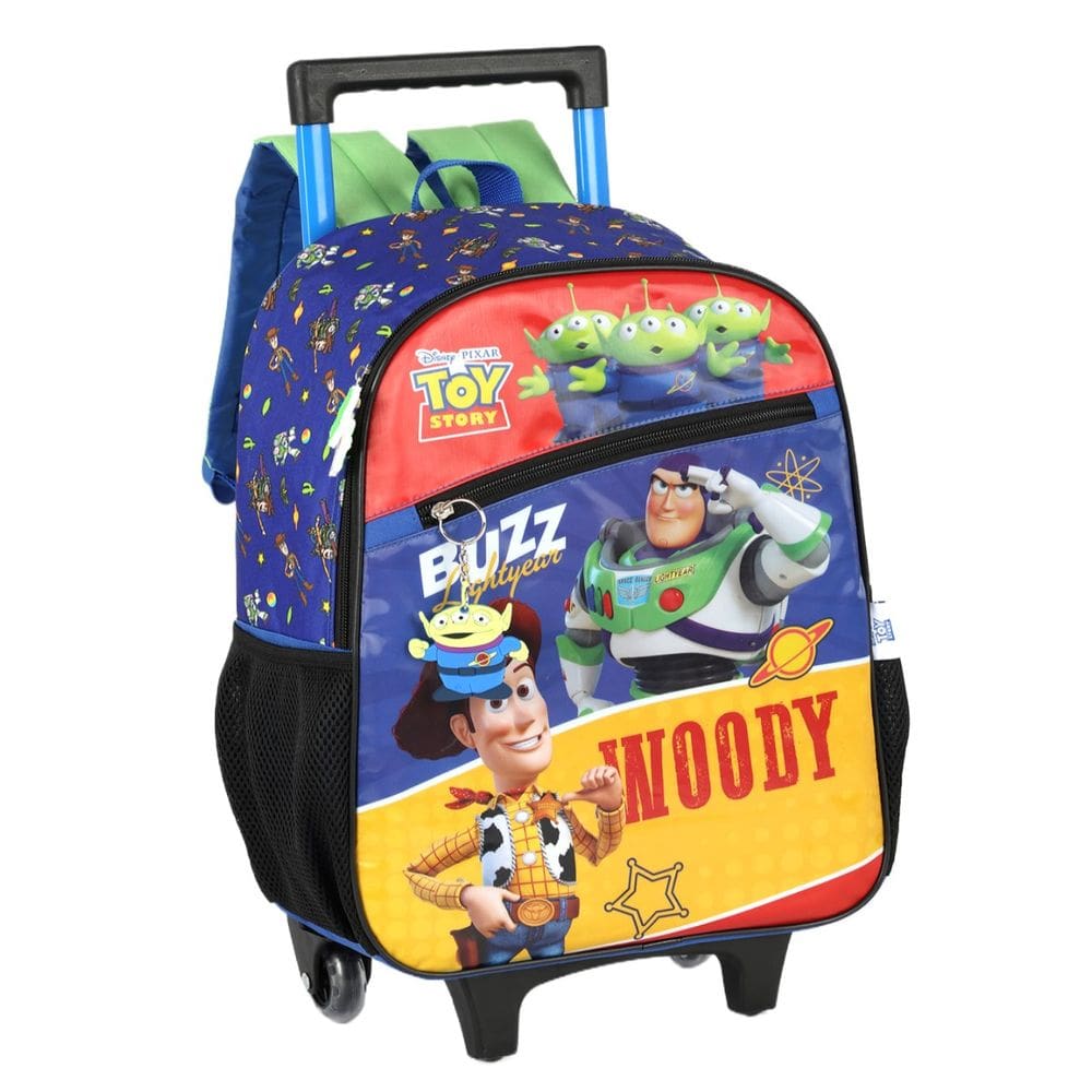 Mochila Toy Story de Rodinha Escolar Preto Infantil Menino