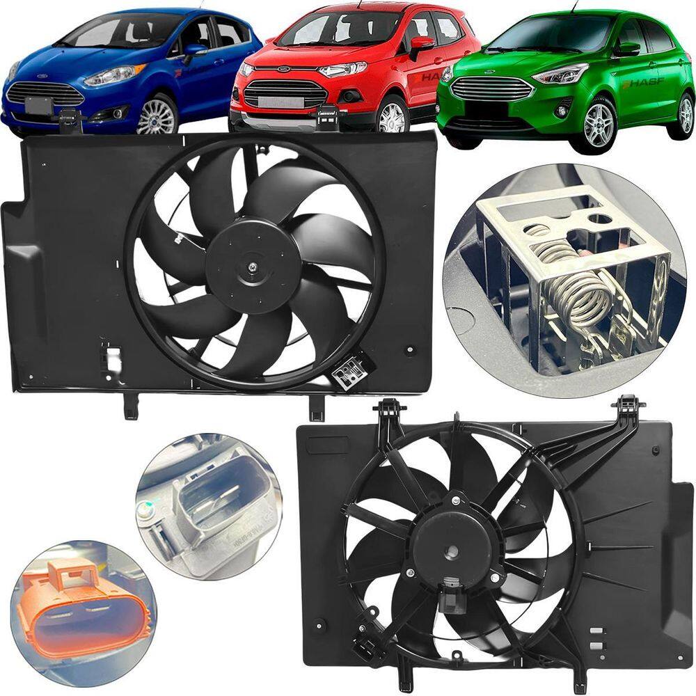 Eletroventilador Ventoinha Radiador Ford Ka Ecosport Fiesta