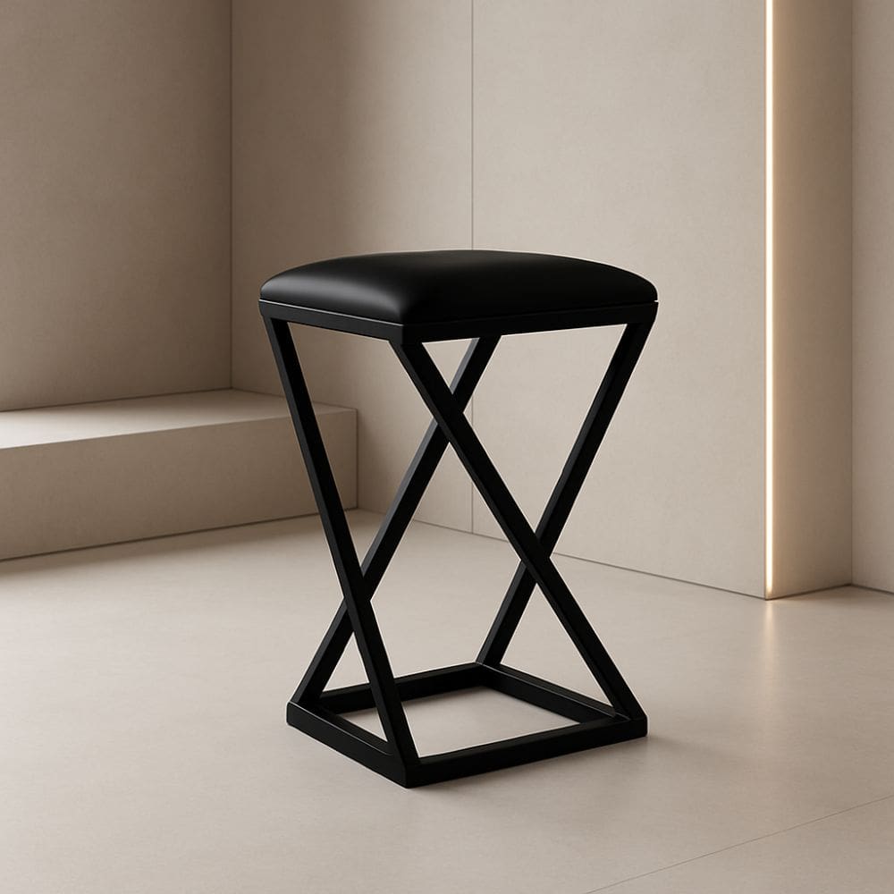 Banqueta Z 80 cm Banco Cozinha Corino Bistrô Ferro Balcão