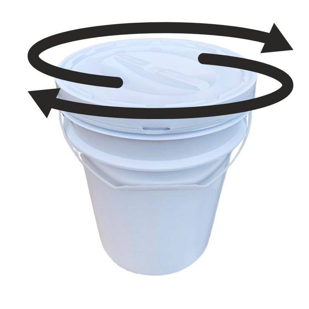 Balde Plástico 20 L Tampa De Rosquear Para Fazer Queijo