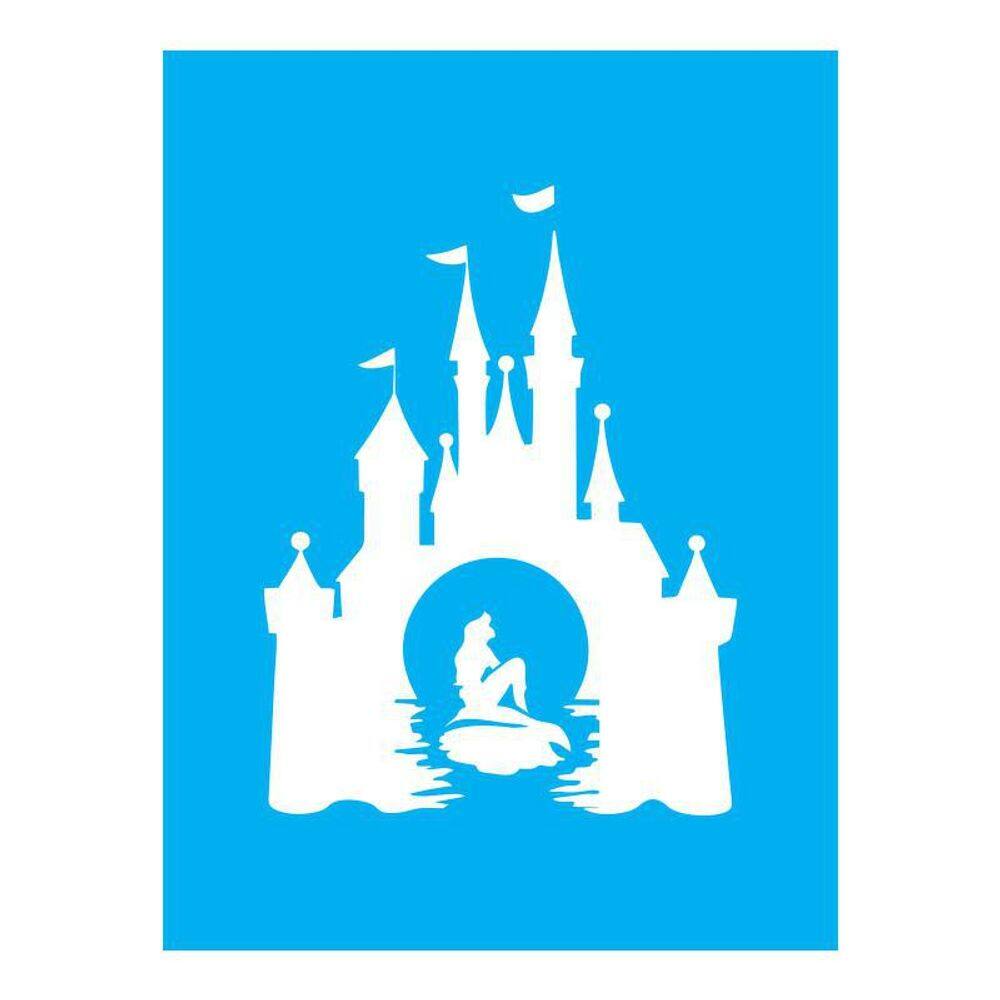 Stencil Tamako Castelo Sereia - 15X20 - Ref A2088