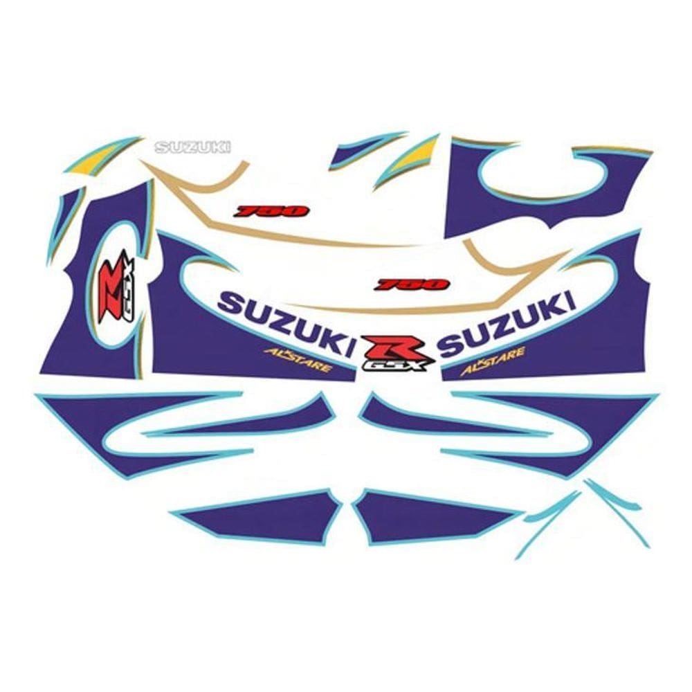 Kit Adesivos Decorativos Suzuki Gsxr 750 2000 Alstare Moto