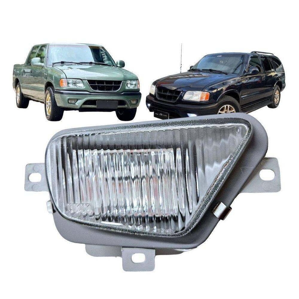 Farol Auxiliar Neblina Para S10 Blazer 1999 A 2000 Vidro Ld