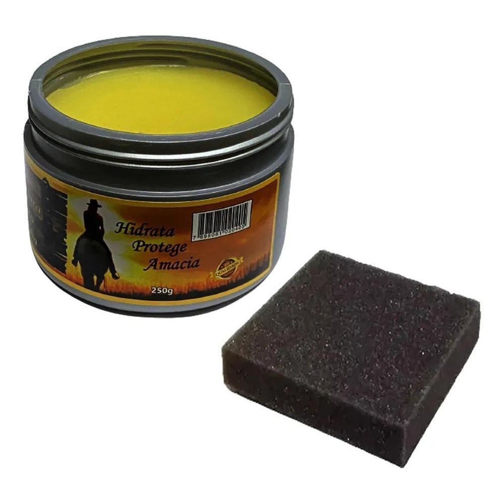 2X Cera Hidratante Lustradora Couro Amacia Limpa Protege 25