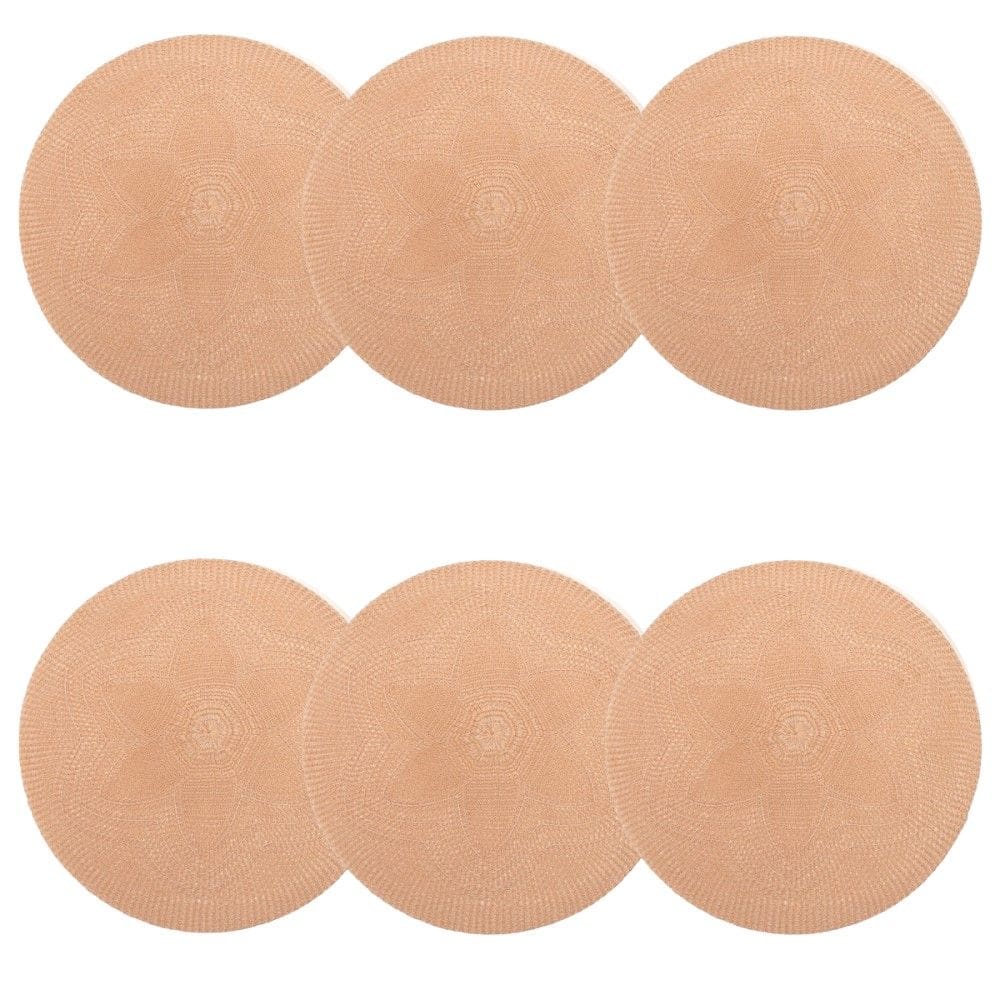 Conjunto de Jogo Americano 6 Peças Fiore 38cm Bege Wolff