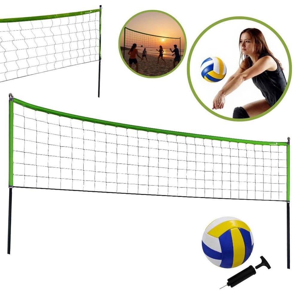 Rede de Beach Tennis e Vôlei de Areia Portátil Completa com Bola e Bomba de Ar Importway Iwj004