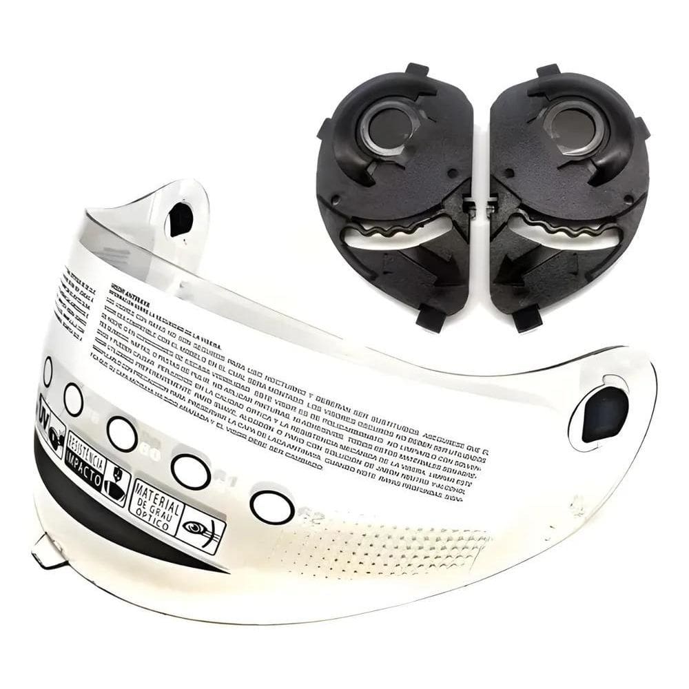 2X Viseira Cristal + Kit Reparo Fixador Peels Spike 1 Origin