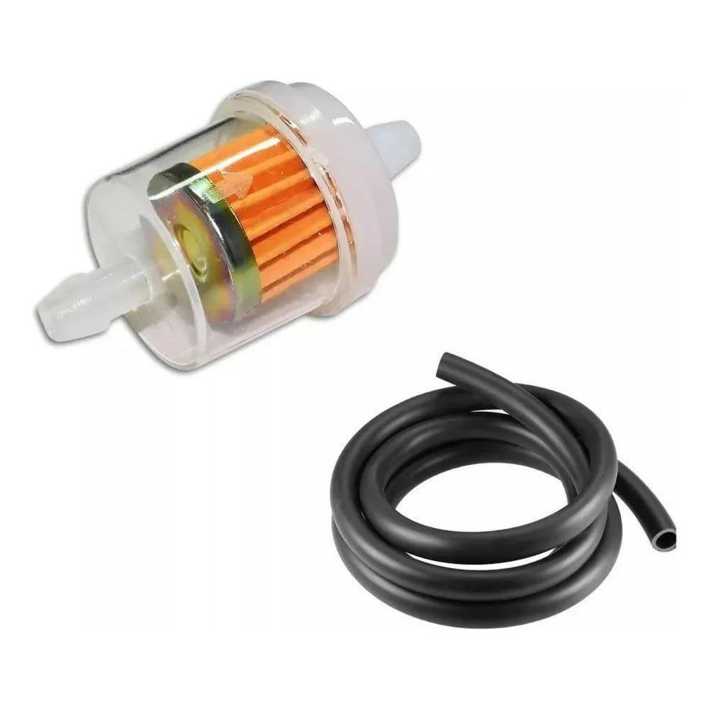 2X Filtro De Gasolina Moto Carburada Com Mangueira