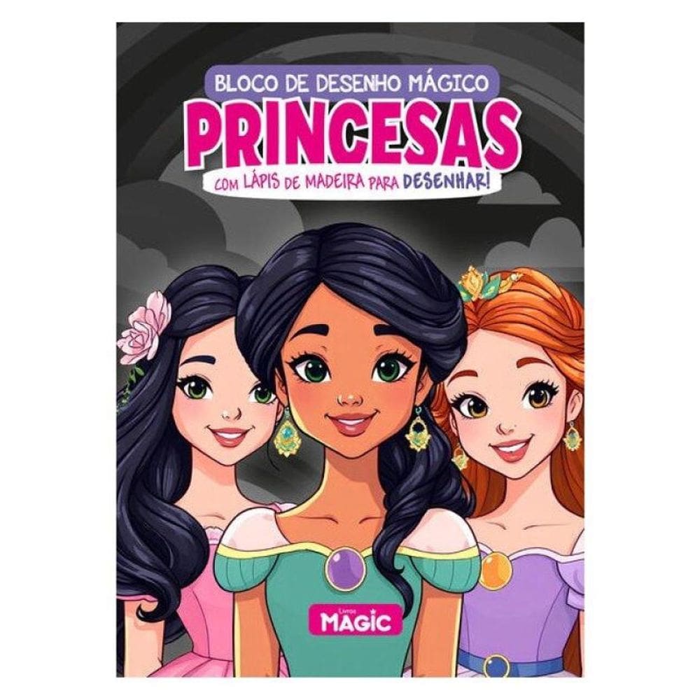 Princesas - Bloco De Desenho Mágico