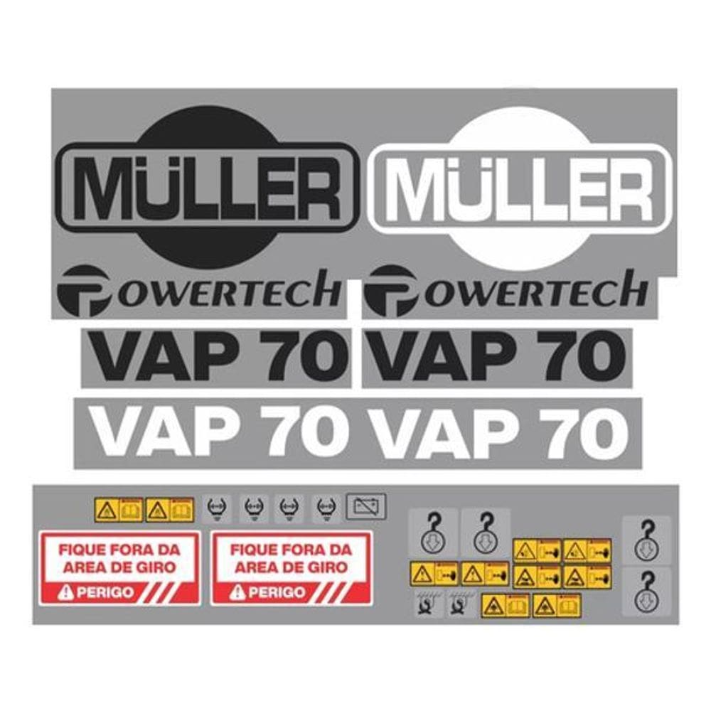 Kit Adesivos Muller Powertech Vap70