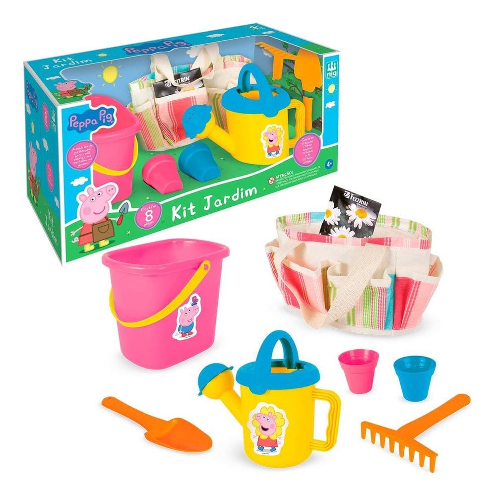 Kit Jardim Peppa Pig Com Acessórios - Nig