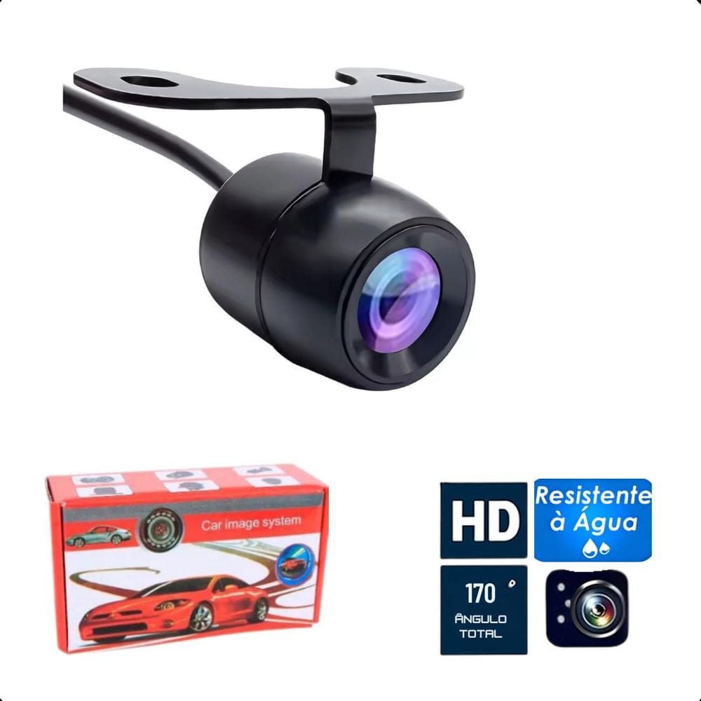 Câmera De Ré Borboleta Automotiva Impermeável