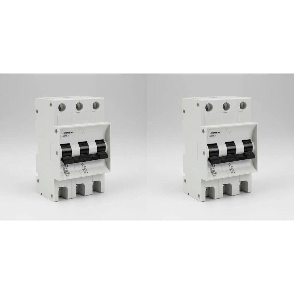 Kit 2 Disjuntores Tripolar13A Curvac - Siemens