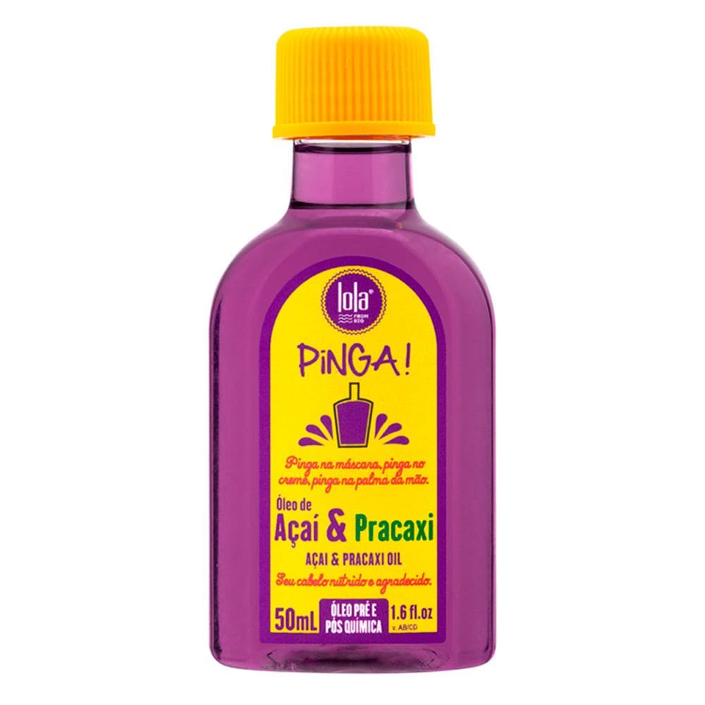 Óleo de Açaí e Pracaxi Lola Pinga Pré e Pós Química 50ml