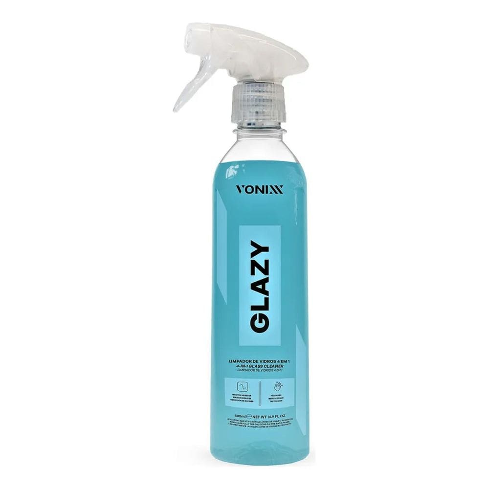 2X Limpa Vidros 4 Em 1 Redutor Atrito Risco Glazy 500Ml Voni