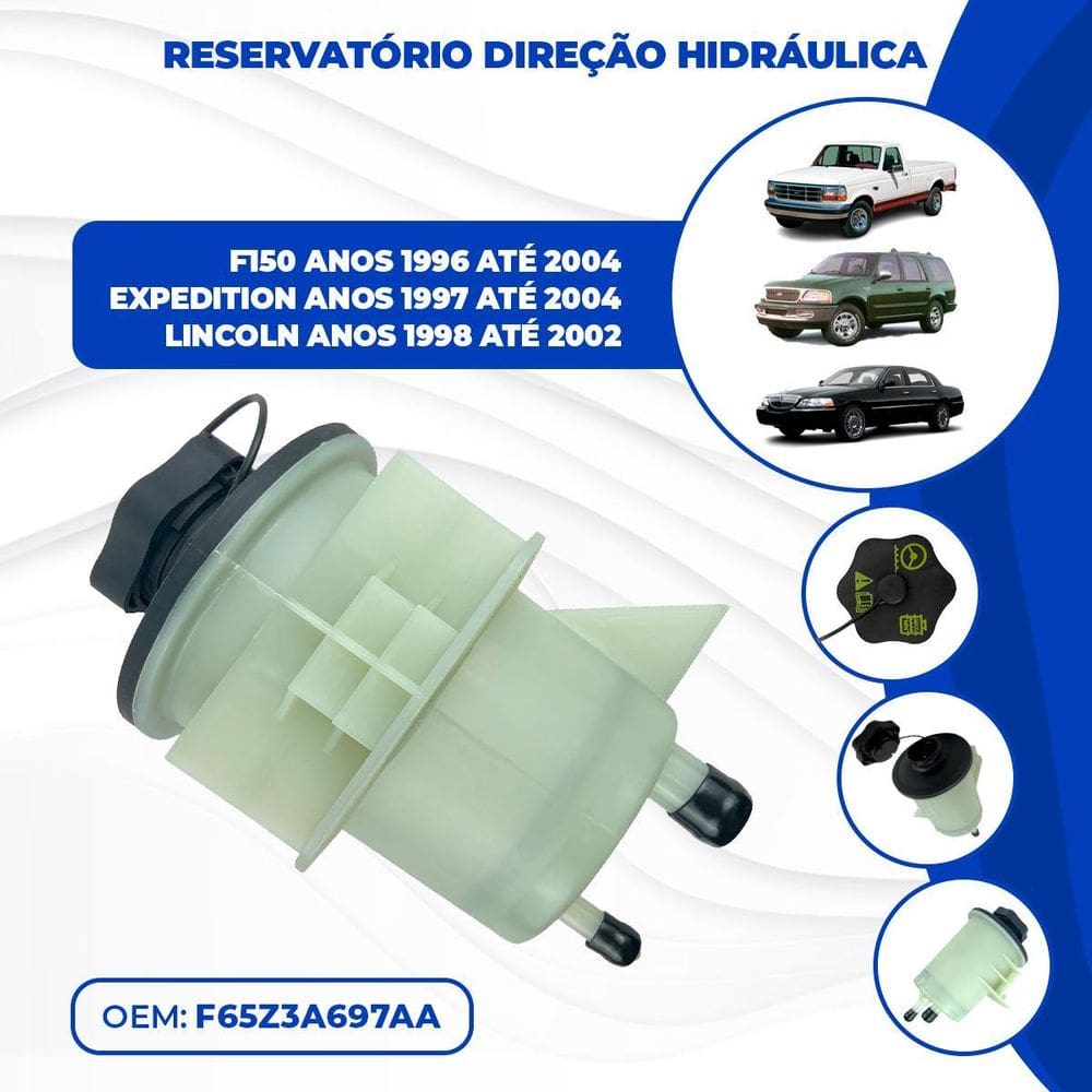 Reservatório De Óleo Da Direção Hidráulica F150 1996 A 2004