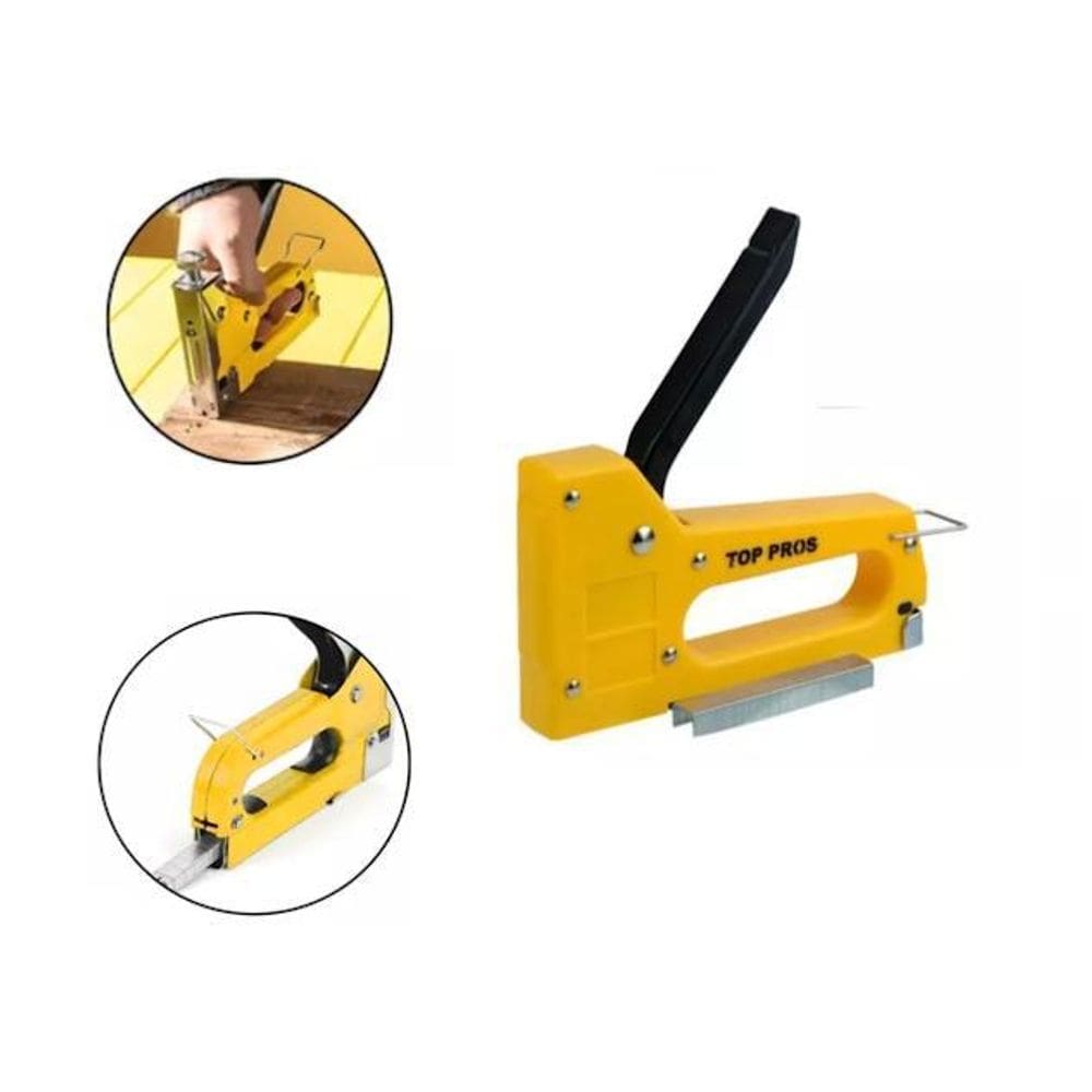 Grampeador Reforçado Tapeceiro Manual Plástico