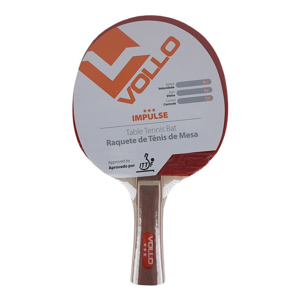 Raquete Tênis de Mesa Vollo Impulse ITTF VT-604 Unissex