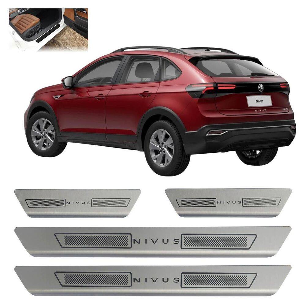 Kit Soleira Porta Aço Inox Aço Vw Nivus