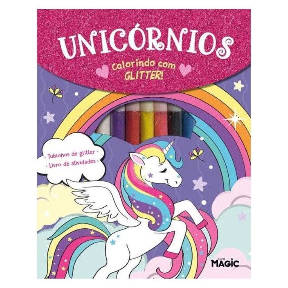 Unicórnios - Colorindo Com Glitter