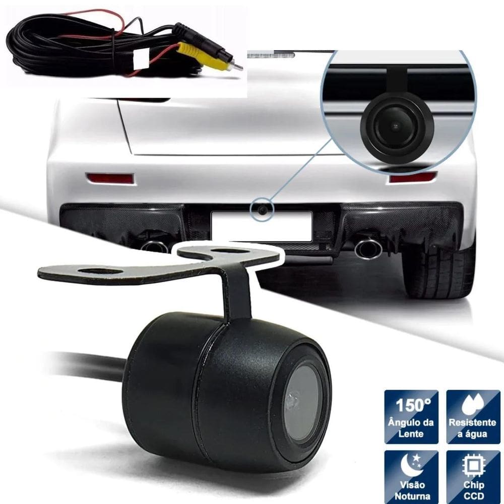 Câmera De Ré Para Estacionamento Com Visão Noturna
