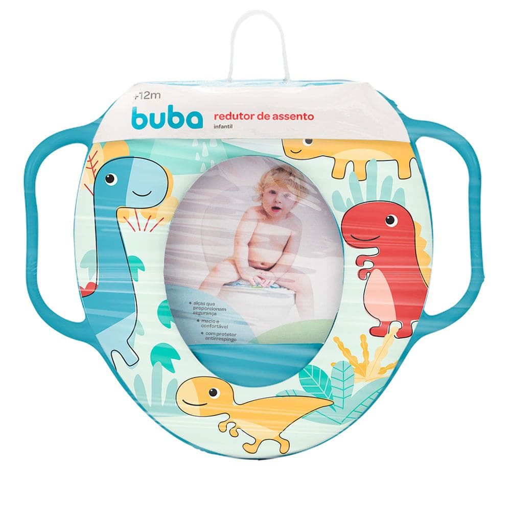 Redutor de Assento Infantil Buba +12 Meses Dinossauro Desenhos 1 Unidade