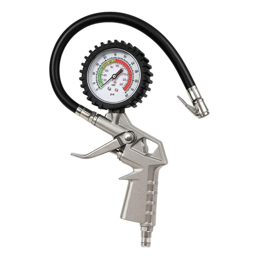 2X Calibrador De Pneus Com Manômetro 220 1/4