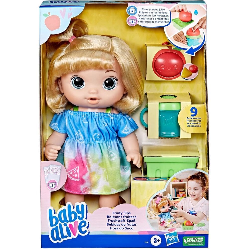 Boneca Baby Alive Hora Do Suco Loira Hasbro - F7356