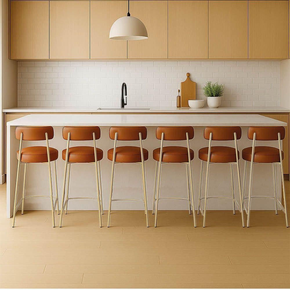 MP - Banqueta Cozinha Me dia Com Encosto Indu