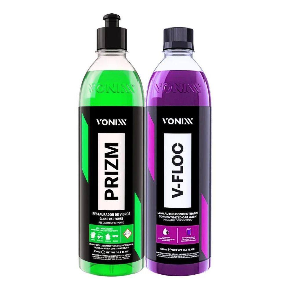 2X Prizm Removedor Chuva Acida + Shampoo Carros V-Floc Vonix