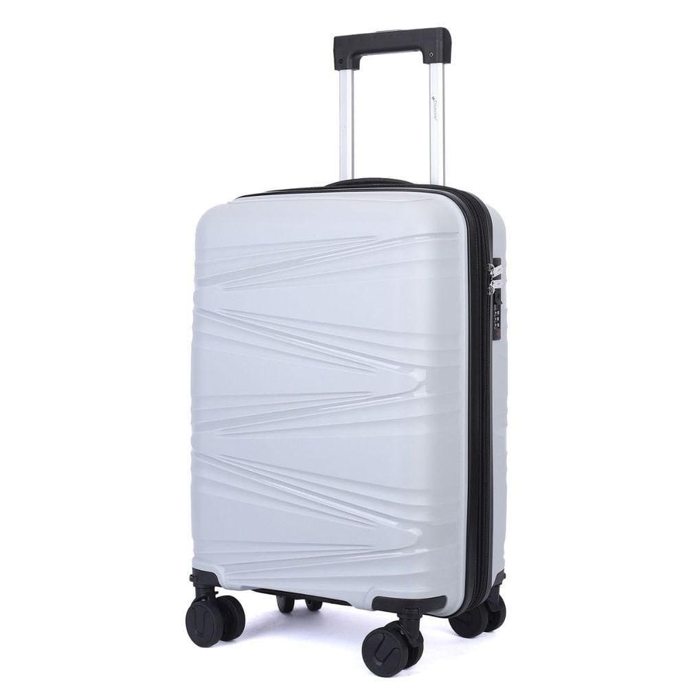 Mala De Bordo 10kg Viagem Zíper Expansível Em Polipropileno Rodinhas 360º Tsa - Bocaiúva - Cruzeiro Gelo