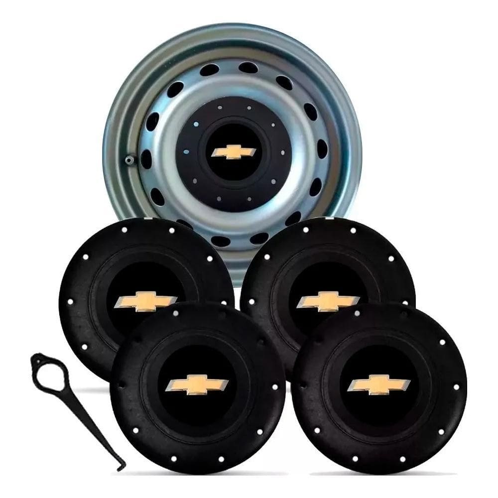 2X Jg 4 Calotas Roda Ferro Chevrolet Gm Aro 14 15 Amarok 4X1
