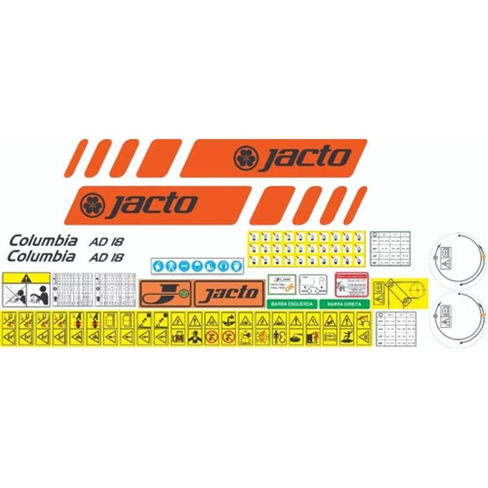 Kit Adesivos - Jacto Columbia Ad18