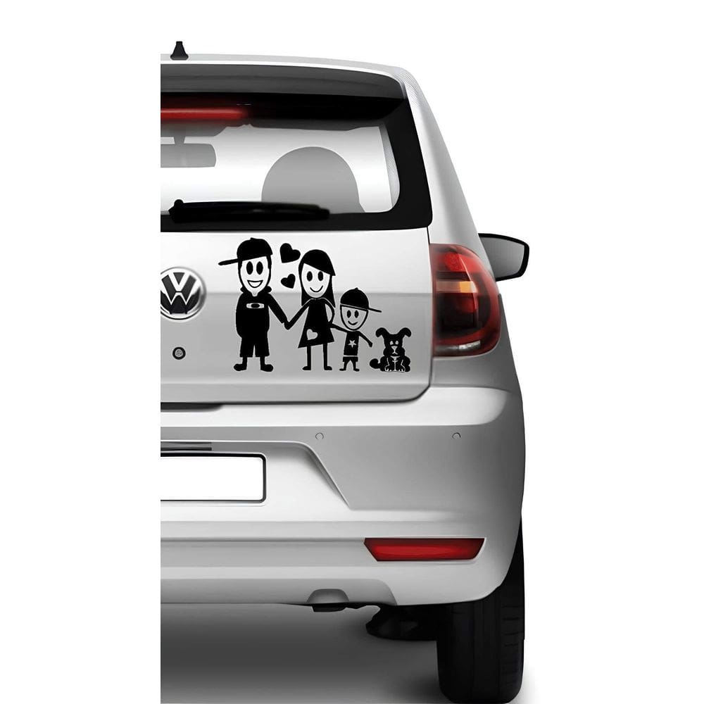 Adesivo De Carro Família Feliz Mod33