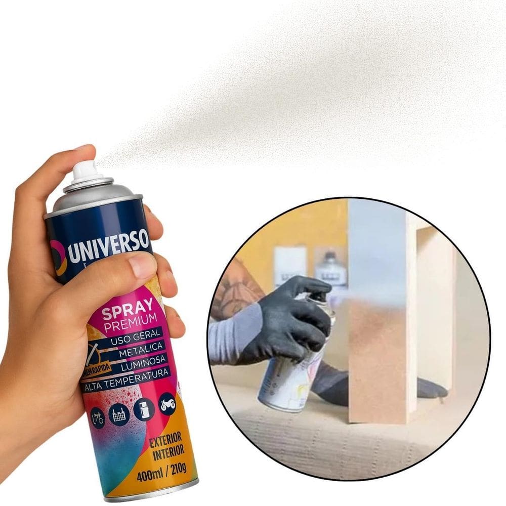 MP - Tinta Spray 400Ml Branco Fosco Uso Geral