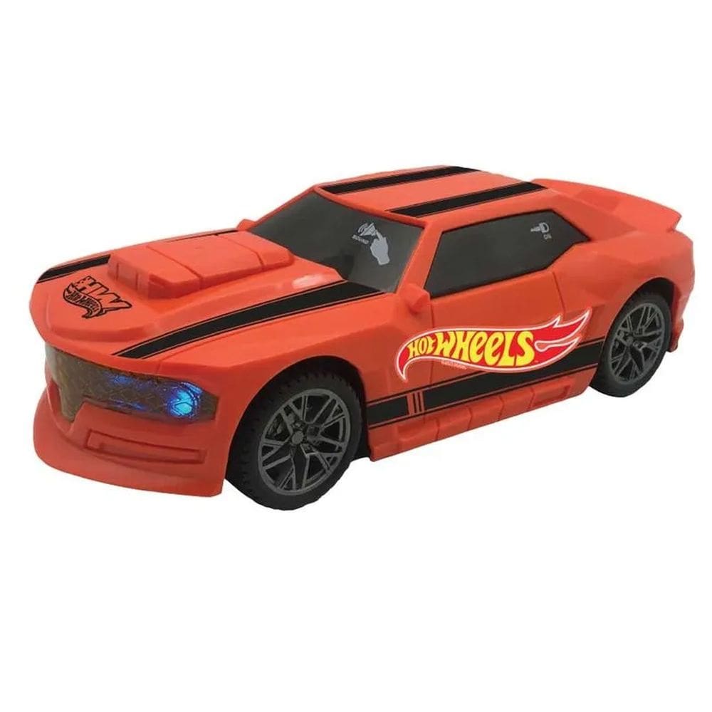 Hot Wheels Carro Flash Laranja com Luz e Som - Multikids BR1824