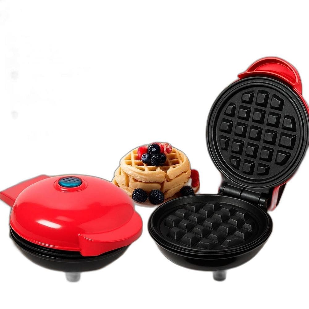 Mini Waffle Máquina Elétrica Compacta Ideal Para Casa 110V