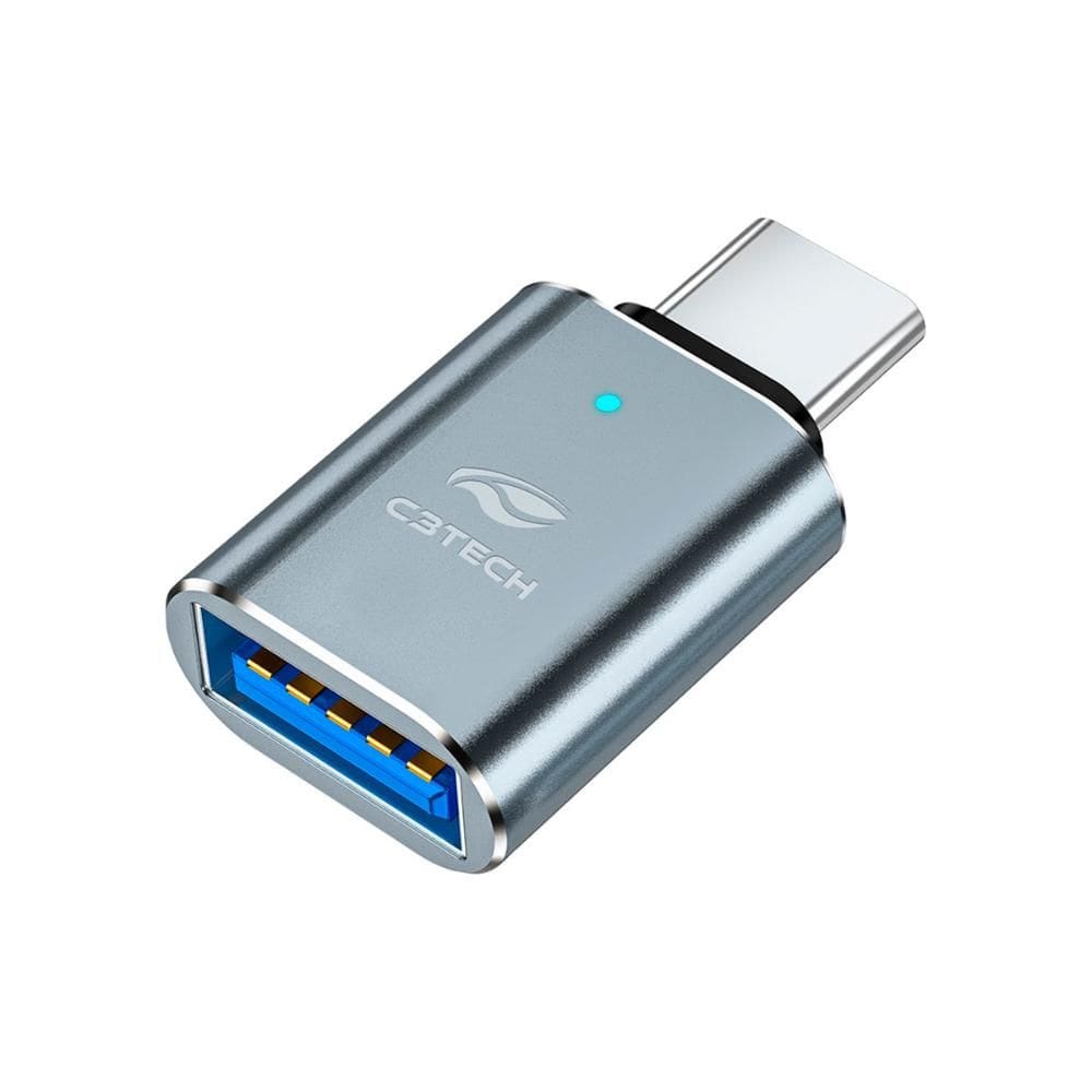 Adaptador Conversor USB para USB-C - (USB-C M X USB-A F) - C3TECH OTG-20