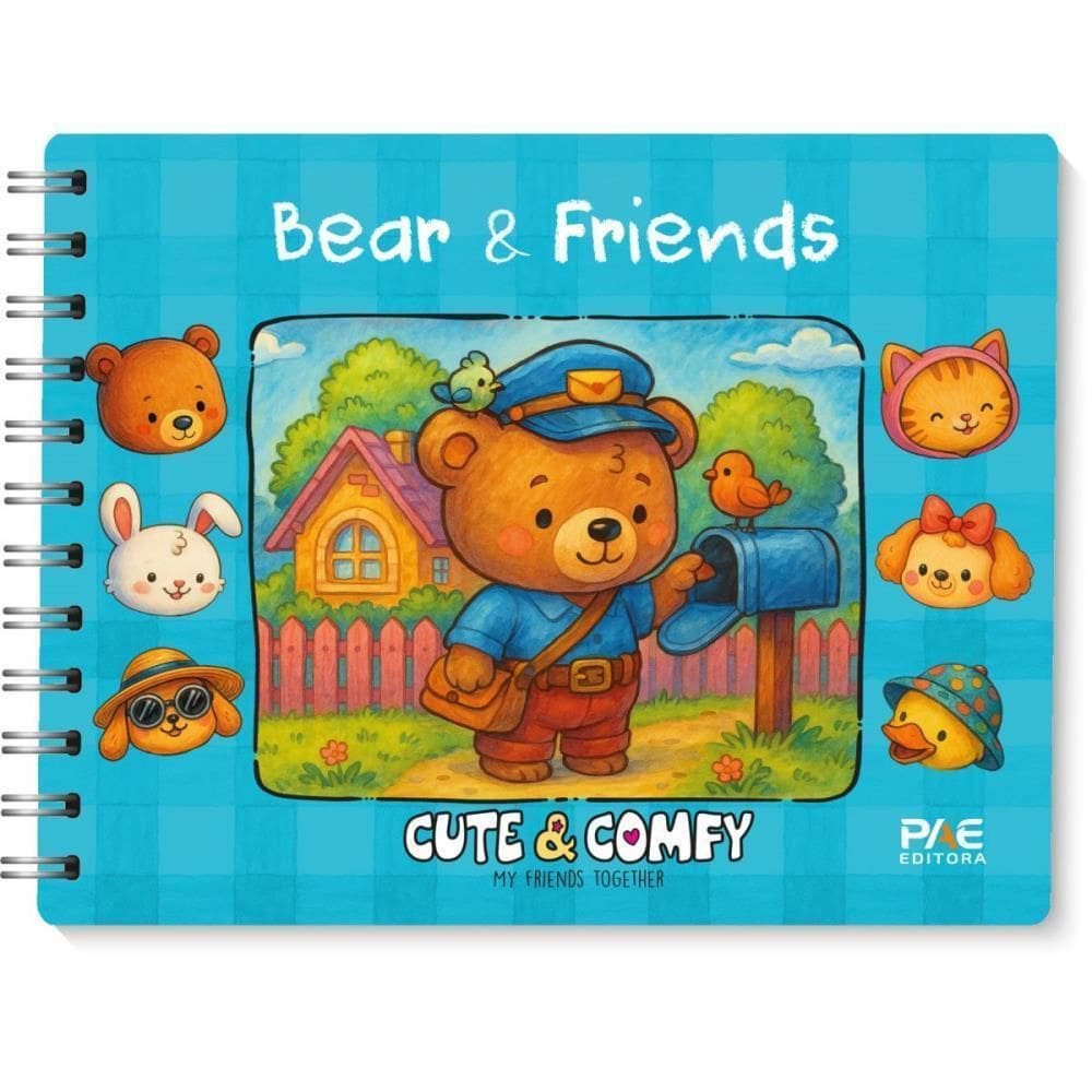 Livro De Colorir Cute & Comfy Bear Friends - Pae Editora