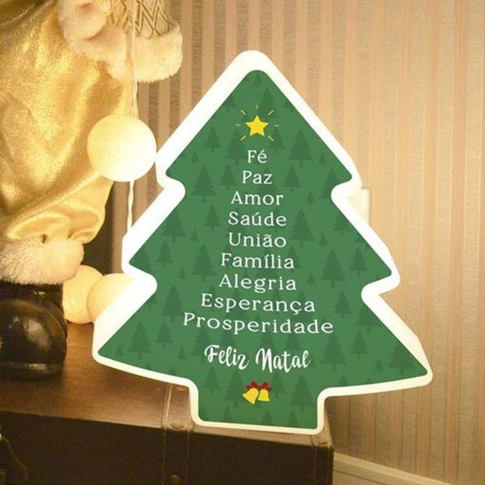 Luminária árvore De Natal - Desejos