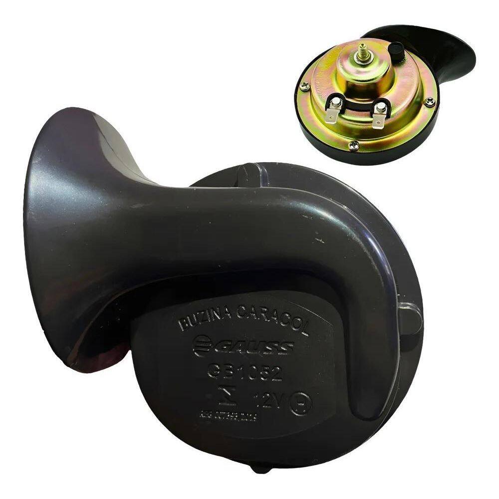 2X Buzina Caracol Carro Clarina Grave Agudo 2 Terminais 12V