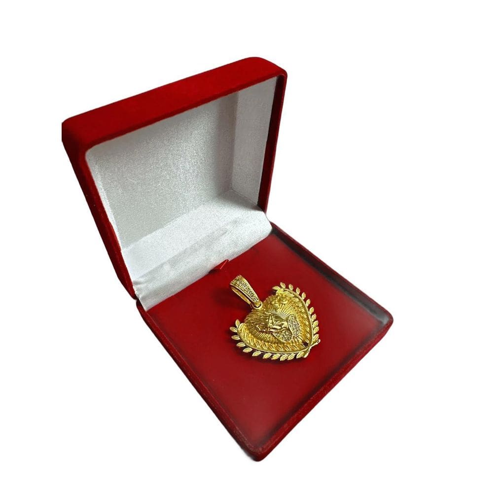 Pingente Fé Pedras Na Coroa - Banhado Ouro 18K