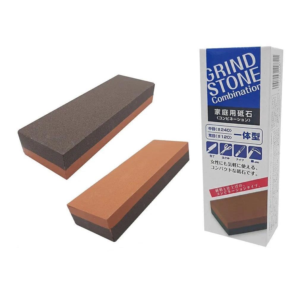 2X Pedra Afiar Amolar Dupla Face Japonesa 120 E 240