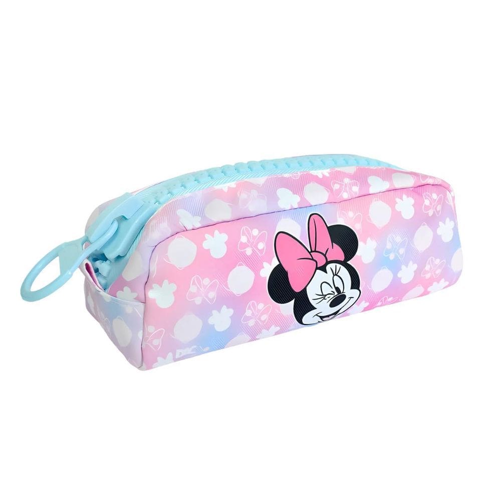 Estojo Escolar Rosa Ziper Minnie Mouse Dac