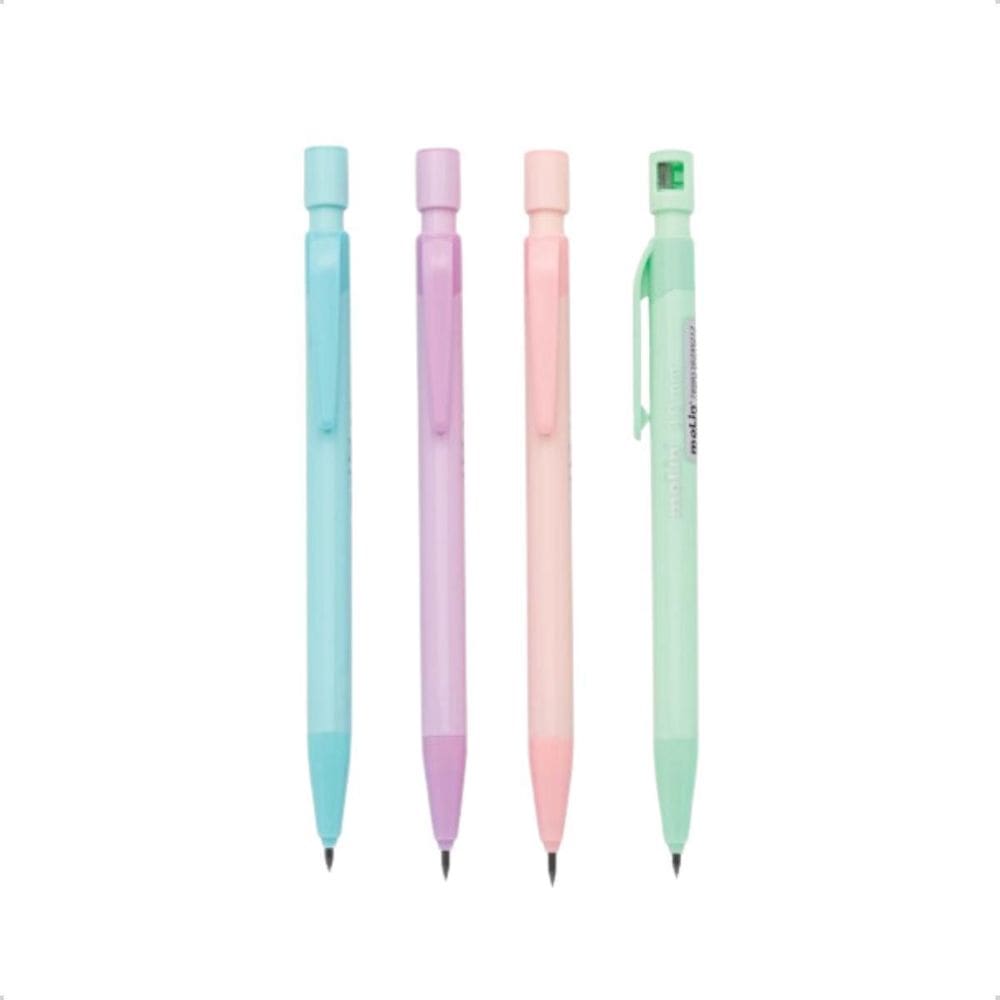 Lapiseira 2,0 Mm Cor Pastel Com Apontador Integrado Rosa