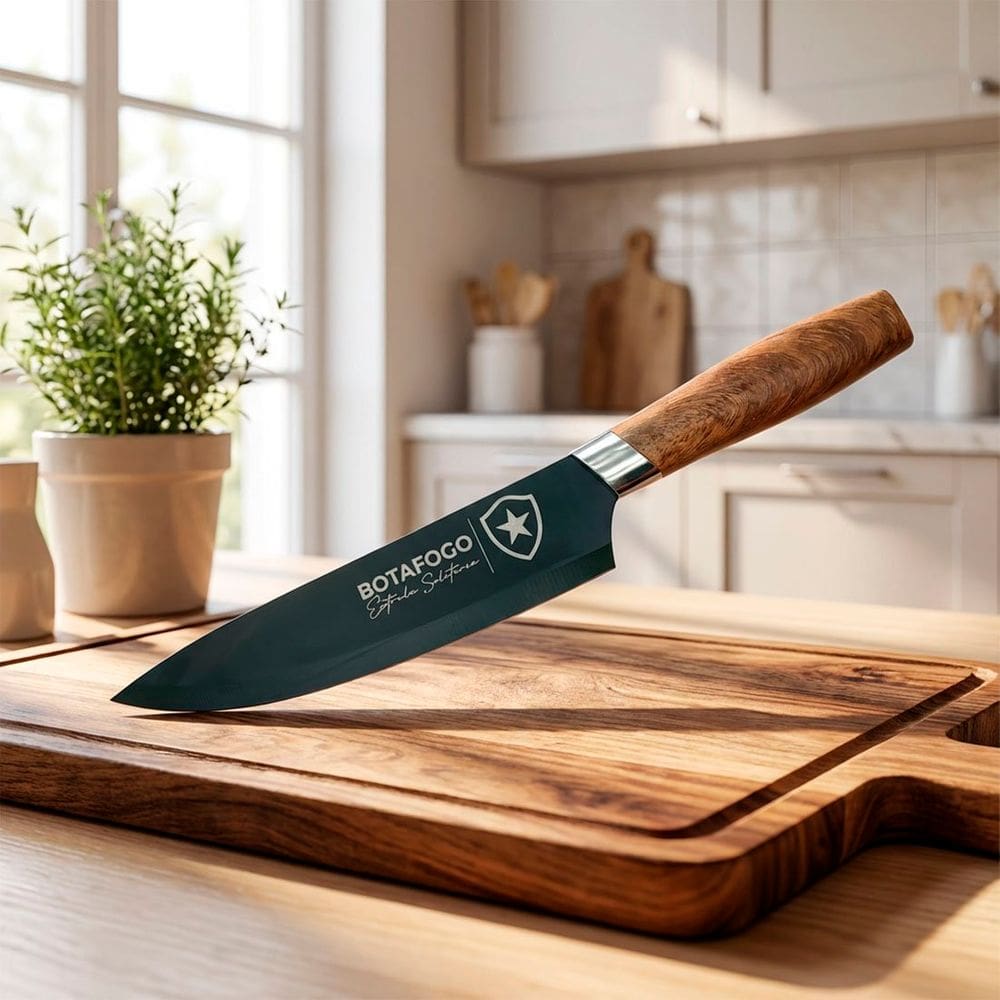 Faca Steel Premium Botafogo Personalizada Estrela Solitária