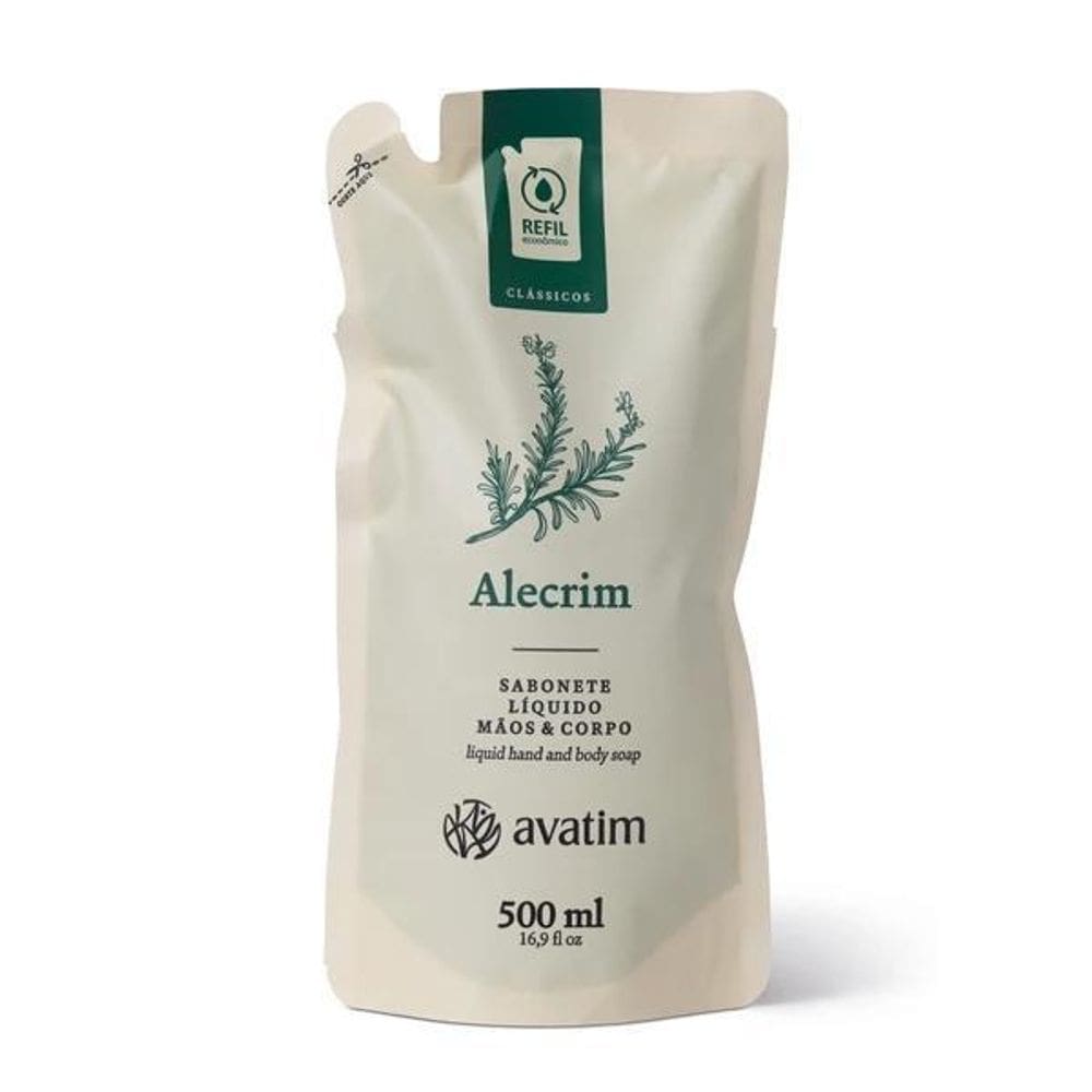 Refil Sabonete Líquido Alecrim 500Ml
