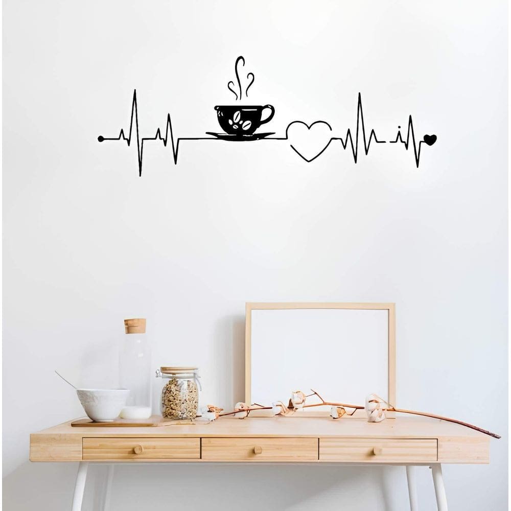 Adesivo De Parede Batimento Café