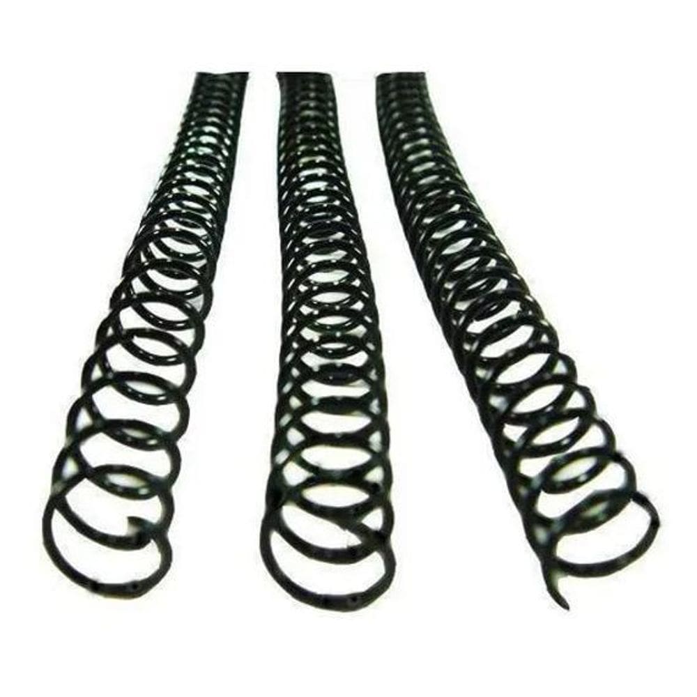 2X Espiral Para Encadernação Preto 09Mm Para 50 Folhas A4 10