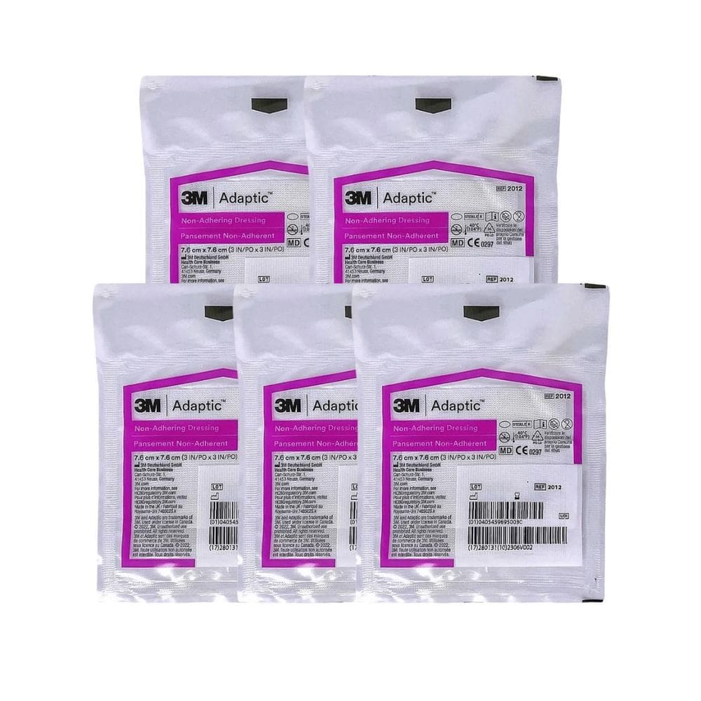 MP - Kit 5 Curativo Na o Aderente Adaptic 7 6